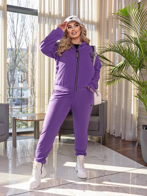 Прогулянковий костюм фіолетовий | 6713038