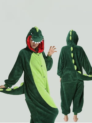 Пижама кигуруми “Динозавр” зеленый | 6713455
