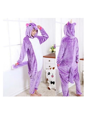 Пижама кигуруми “Единорог” фиолетовая | 6713573