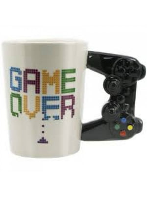 Керамическая белая чашка “Game Over” | 6713585