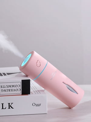 Міні зволожувач повітря humidifier Листок Pink | 6713595