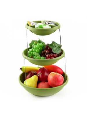 Складна підставка миска для чіпсів фруктів Twistfold Party Bow Green | 6713642