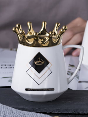 Чашка белая “Королевская Корона” | 6713659