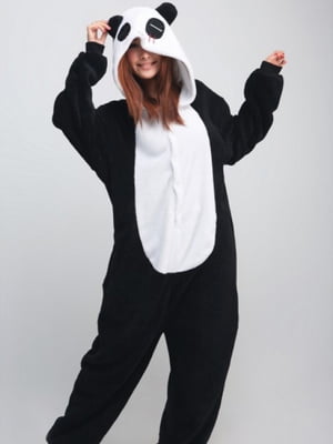 Пижама кигуруми “Панда” черно-белая | 6713672