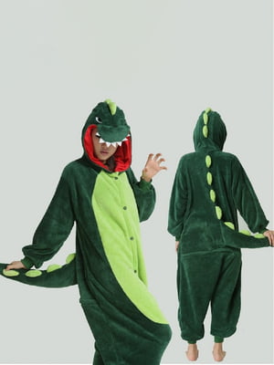 Пижама кигуруми “Динозавр” (Дракона) зеленая | 6713674
