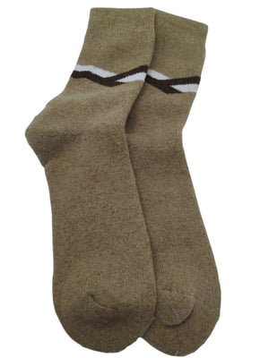 Шкарпетки теплі з собачою вовною "Real Warmth" бежеві | 6714268
