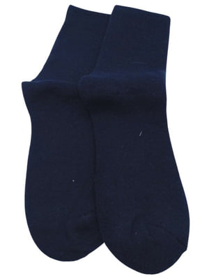Шкарпетки теплі з ангорою "Winter Time" сині | 6714281