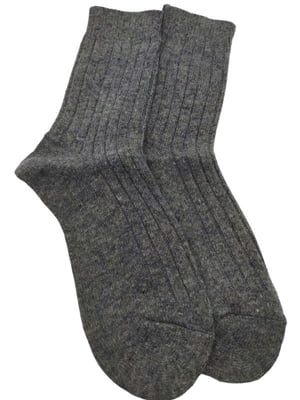 Шкарпетки теплі з ангорою "Winter Selection" сірі | 6714283