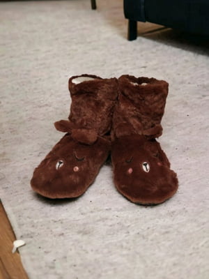 Хатні капці-чобітки Sleepy Rabbit коричневі | 6714358