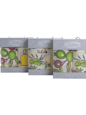 Подарунковий набір кухонних рушників Olive (35х75) | 6714475