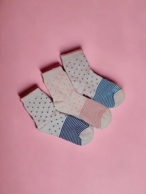 Набір шкарпеток “Веселі смужки” 3 пари | 6714570