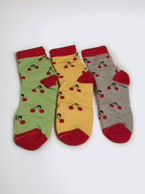 Набір шкарпеток “Cherry” 3 пари | 6714585