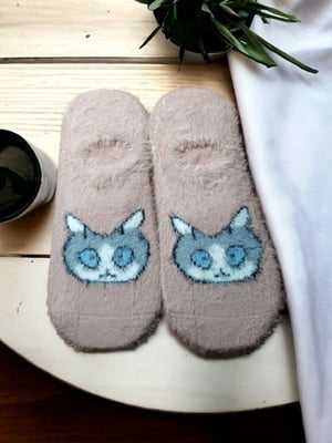 Шкарпетки сліди з кашеміром «Funny Cat» | 6714654