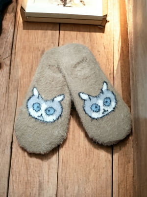 Шкарпетки сліди з кашеміром «Funny Cat» | 6714656