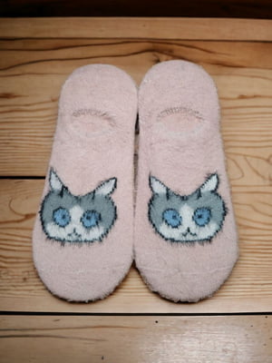 Шкарпетки сліди з кашеміром «Funny Cat» | 6714659