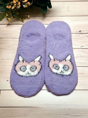 Шкарпетки сліди з кашеміром «Funny Cat» | 6714661