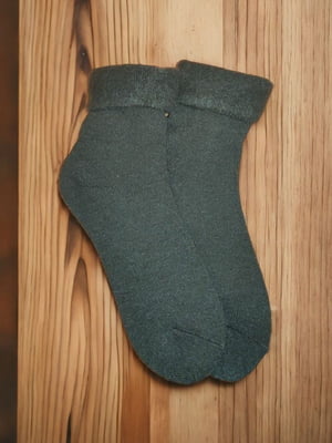 Термо шкарпетки «Winter Time» темно-зелені  | 6714702