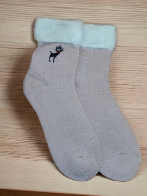 Термо шкарпетки «Winter Cat» пудрові | 6714711