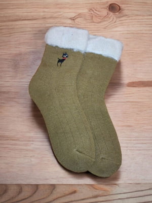 Термо шкарпетки «Winter Cat» коричневі | 6714713
