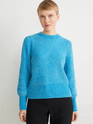 Велюровий светр блакитний | 6721213