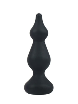 Анальна пробка Adrien Lastic Amuse Mini Black (S) з двома переходами, макс. діаметр 3 см | 6715034