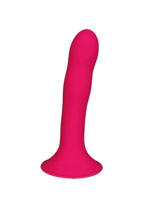 Дилдо з присоскою Adrien Lastic Hitsens 4 Pink, відмінно для страпона, діаметр 3,7см, довжина 17,8см | 6715040