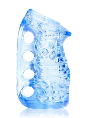 Мастурбатор Fleshlight Fleshskins Grip Blue Ice, надійна фіксація на руці, відмінно для пар та мінет | 6715230