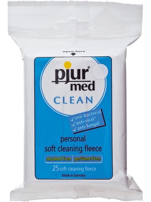 Вологі серветки pjur MED Clean 25 штук | 6715405