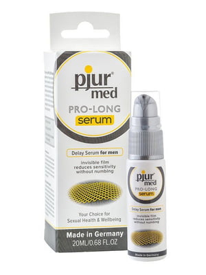 Пролонгувальний гель pjur MED Prolong Serum 20 мл, створює невидиму плівку, що знижує чутливість | 6715450
