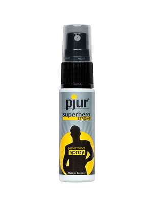 Пролонгувальний спрей pjur Superhero Strong Spray 20 ml, з екстрактом імбиру, всотується в шкіру | 6715455