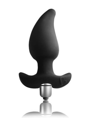 Анальний вібростимулятор Rocks Off Butt Quiver Black, стимуляція простати, макс. діаметр 4,3 см | 6715636