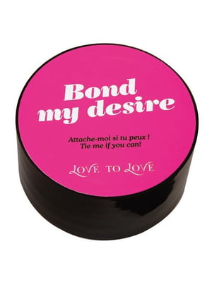 Скотч для бондажа Love To Love BOND MY DESIRE (15м) Чорний, не липне до шкіри і волосків | 6715711