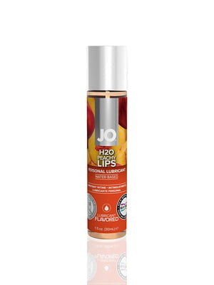 Змазка на водній основі System JO H2O — Peachy Lips (30 мл) без цукру, рослинний гліцерин | 6715755