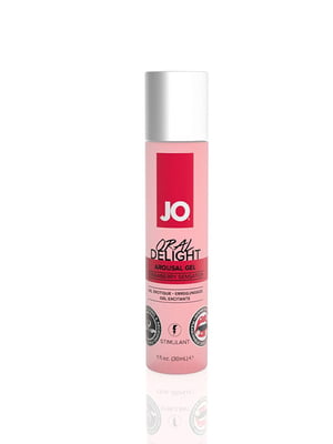 Гель для оральних пестощів System JO Oral Delight — Strawberry Sensation (30 мл), ефект холод-тепло | 6715771