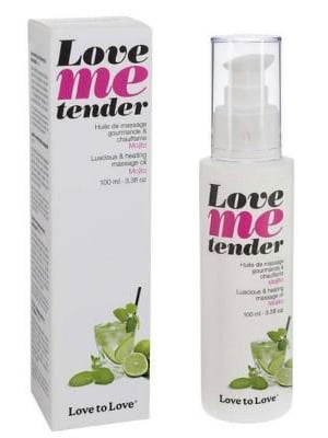 Масажна олія Love To Love - Love Me Tender, Mojito (100 мл), аромат мохіто, без парабенів | 6715837
