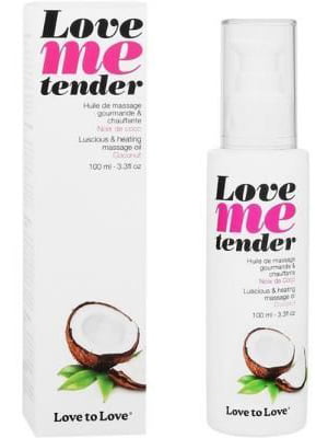Масажна олія Love To Love - Love Me Tender, Noix De Coco (100 мл), аромат кокоса, без парабенів | 6715838