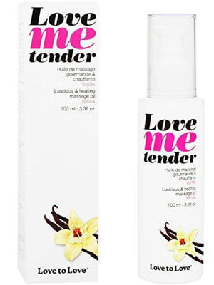 Масажна олія Love To Love - Love Me Tender, Vanille (100 мл), аромат ванілі, без парабенів | 6715839
