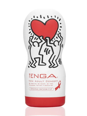 Мастурбатор Tenga Keith Haring Deep Throat Cup (глибоке горло) з вакуумною стимуляцією | 6715856