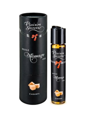 Масажна олія Plaisirs Secrets Caramel (59 мл) з афродизіаками, їстівна, подарункове паковання | 6715949