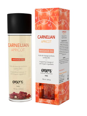 Масажна олія EXSENS Carnelian Apricot (бадьорна з сердоліком) 100мл, натуральна | 6716262