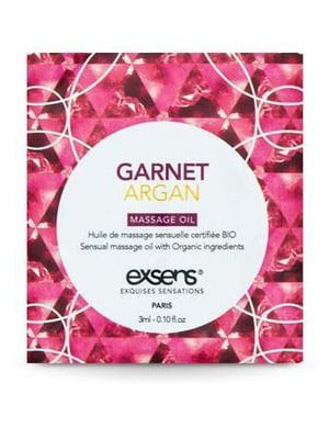 Пробник масажної олії EXSENS Garnet Argan 3мл | 6716267
