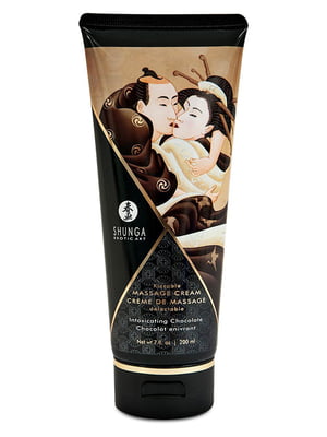 Їстівний масажний крем Shunga Kissable Massage Cream – Intoxicating Chocolate (200 мл) | 6716353