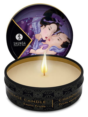 Масажна свічка Shunga Mini Massage Candle – Exotic Fruits (30 мл) з афродизіаками | 6716364