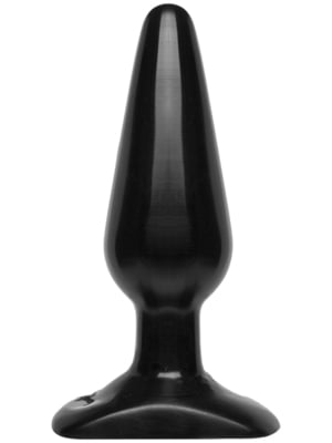 Анальна пробка Doc Johnson Smooth Classic Medium - Black, макс. діаметр 3,8 см | 6716517