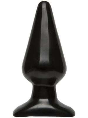Анальна пробка Doc Johnson Smooth Classic Large - Black, макс. діаметр 5,7 см | 6716518