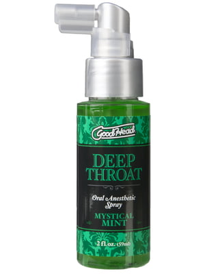 Спрей для мінету Doc Johnson GoodHead DeepThroat Spray - Mystical Mint 59 мл для глибокого мінету | 6716537