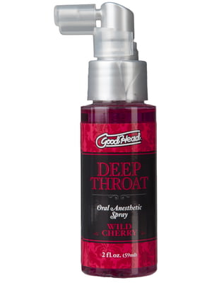 Спрей для мінету Doc Johnson GoodHead DeepThroat Spray - Wild Cherry 59 мл для глибокого мінету | 6716538