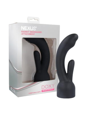 Насадка для вібромасажера Doxy Number 3 - Nexus Rabbit Massager у вигляді вібратора-кролика | 6716714