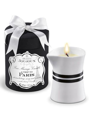 Масажна свічка Petits Joujoux - Paris - Vanilla and Sandalwood (190 г) розкішна упаковка | 6716759