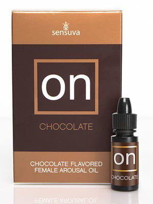 Збуджувальні краплі для клітора Sensuva ON Arousal Oil for Her Chocolate (5 мл) зі смаком шоколаду | 6716780